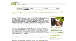 Desktop Screenshot of hamburger-passagierlisten.de